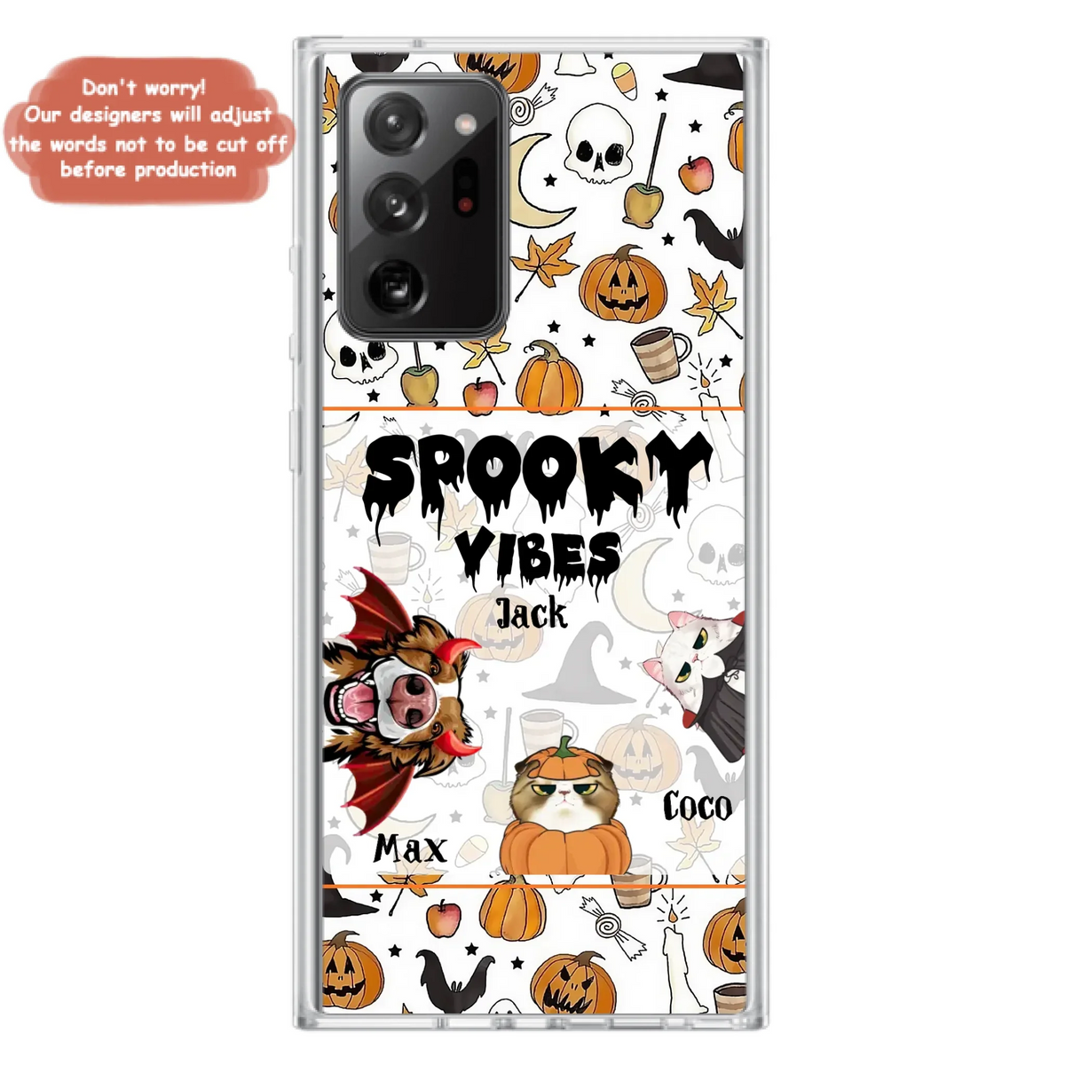 Custom Halloween Pet Phone Case | Up to 3 Pets | iPhone & Samsung