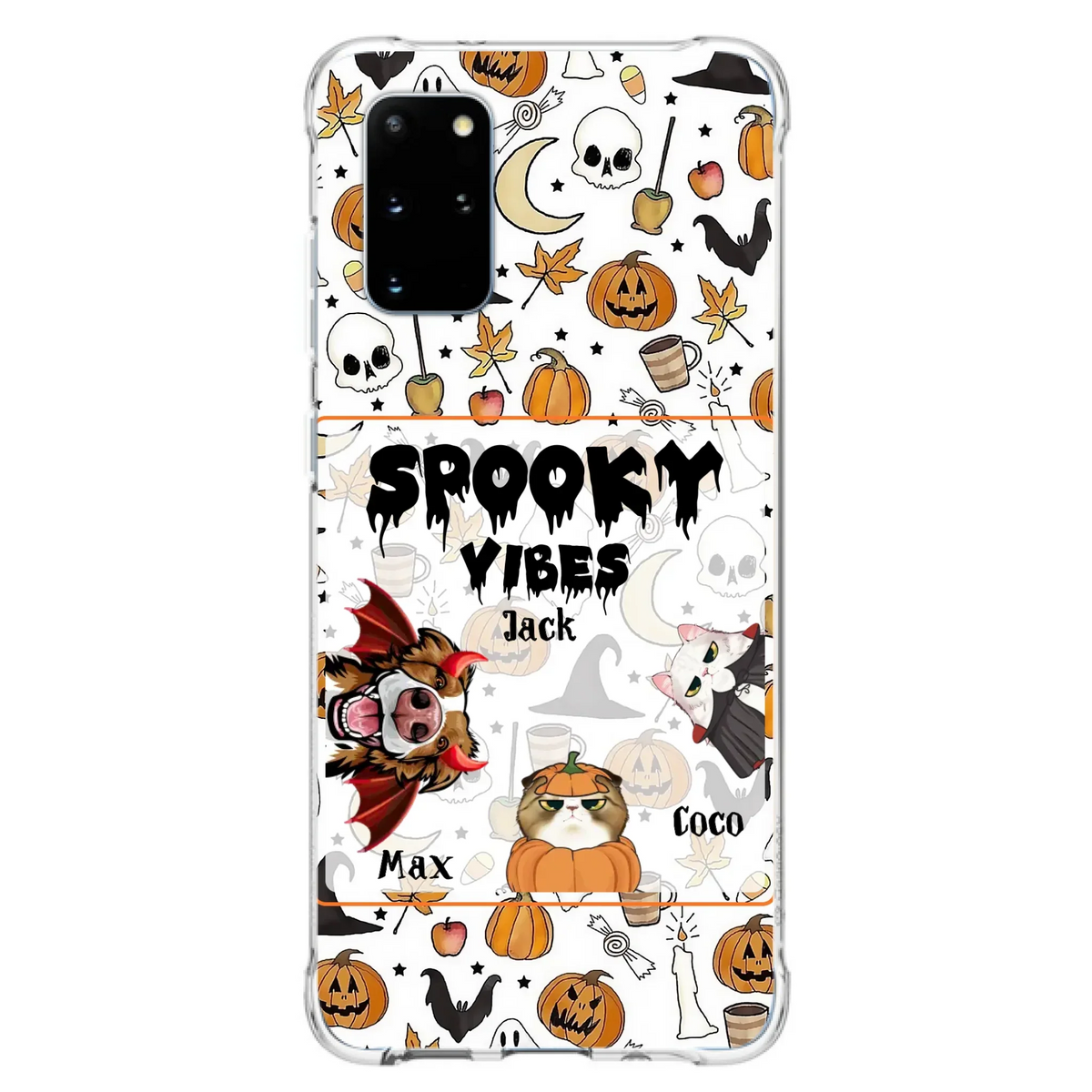 Custom Halloween Pet Phone Case | Up to 3 Pets | iPhone & Samsung
