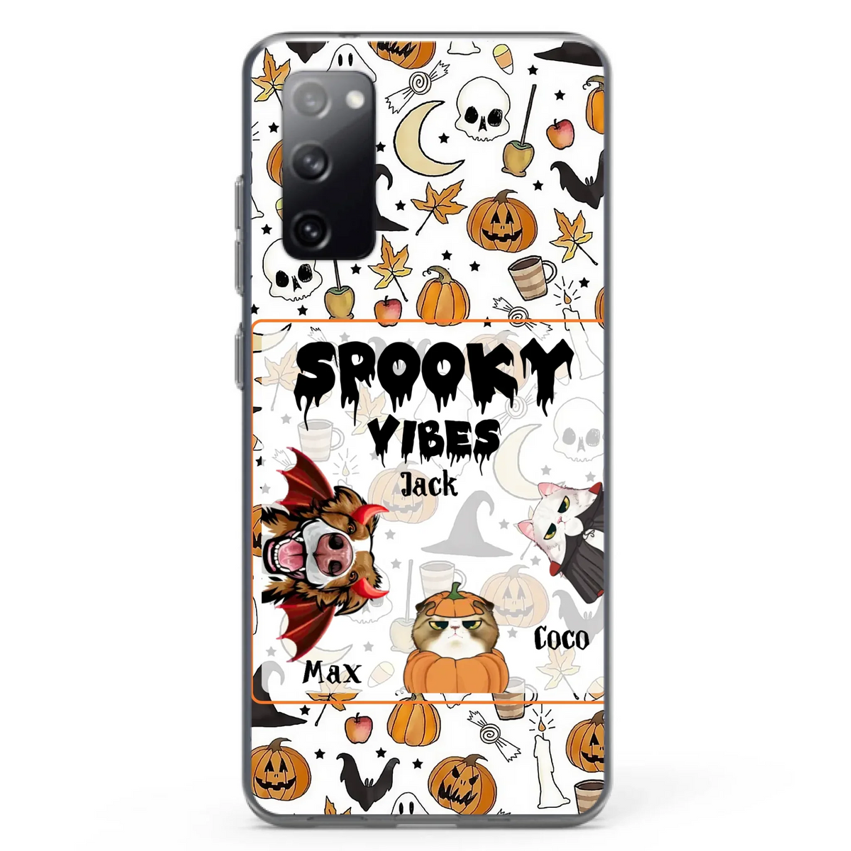 Custom Halloween Pet Phone Case | Up to 3 Pets | iPhone & Samsung