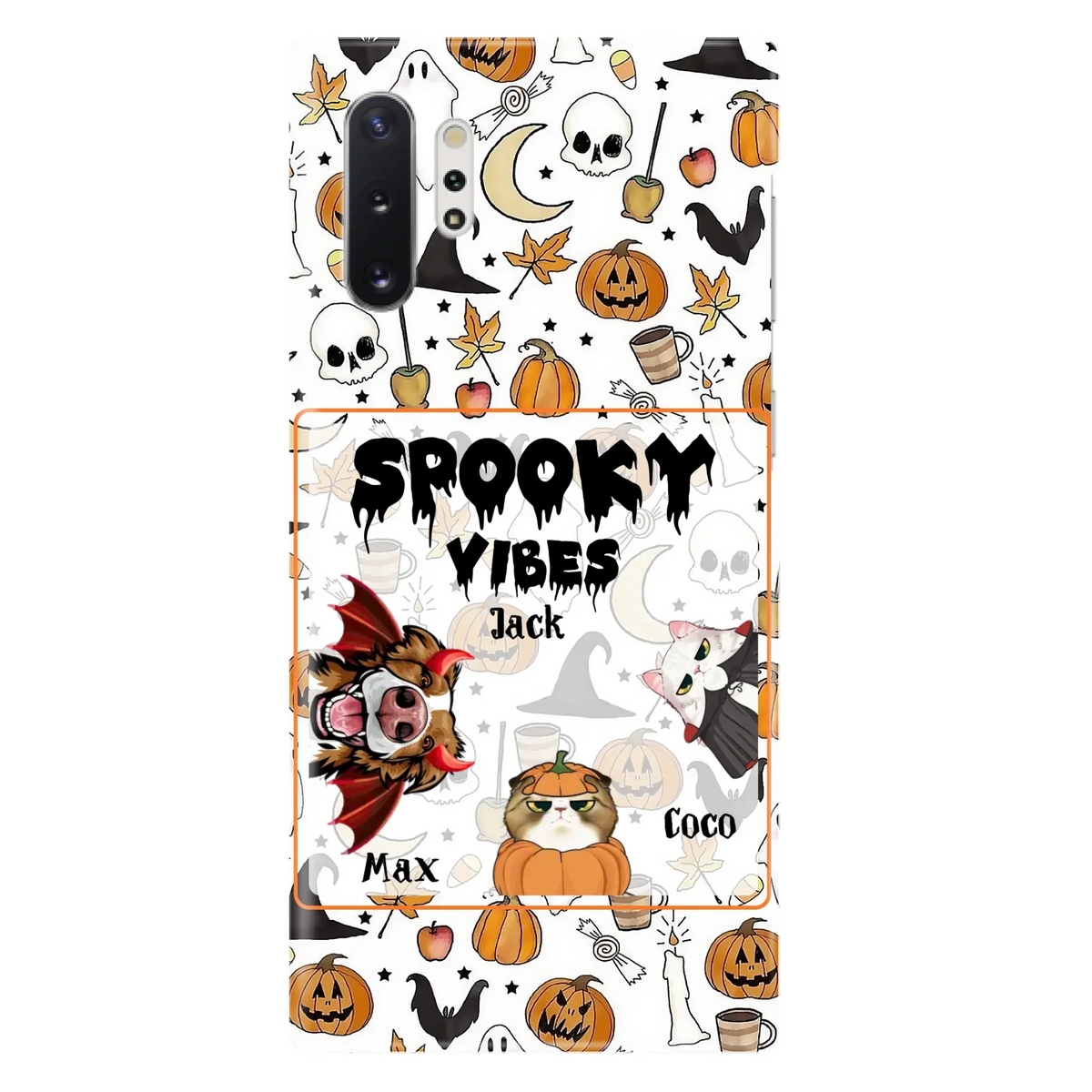 Custom Halloween Pet Phone Case | Up to 3 Pets | iPhone & Samsung
