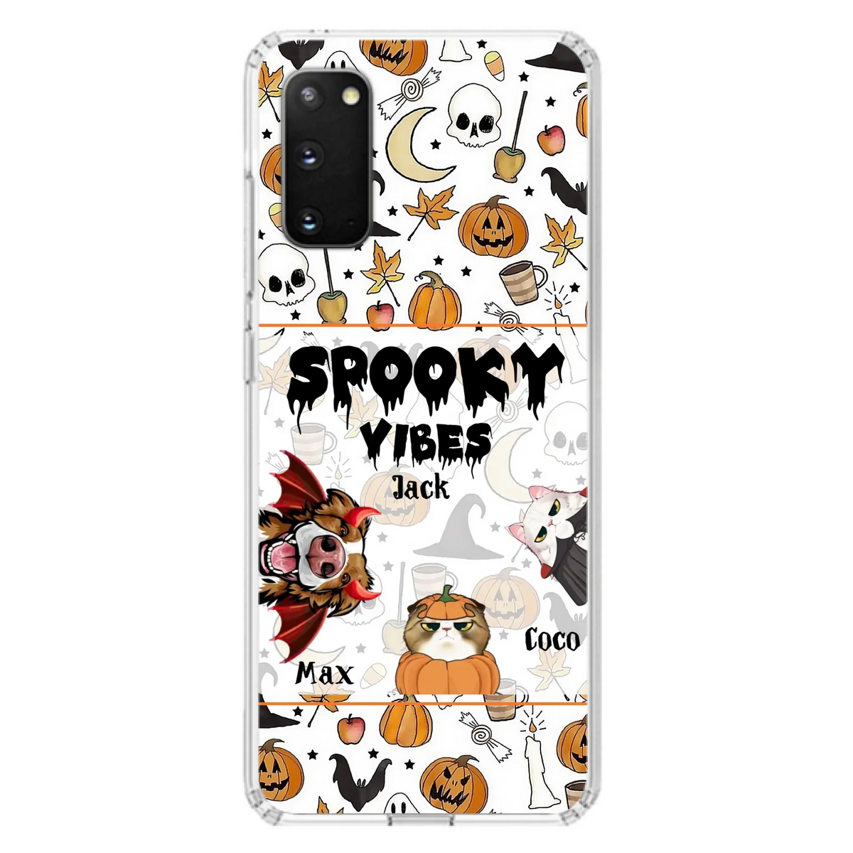 Custom Halloween Pet Phone Case | Up to 3 Pets | iPhone & Samsung