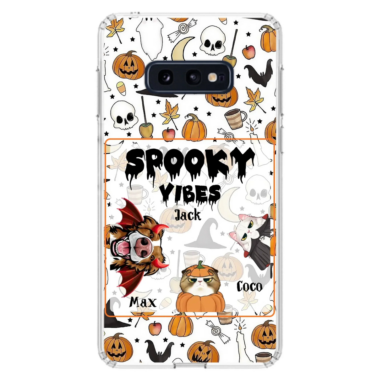 Custom Halloween Pet Phone Case | Up to 3 Pets | iPhone & Samsung