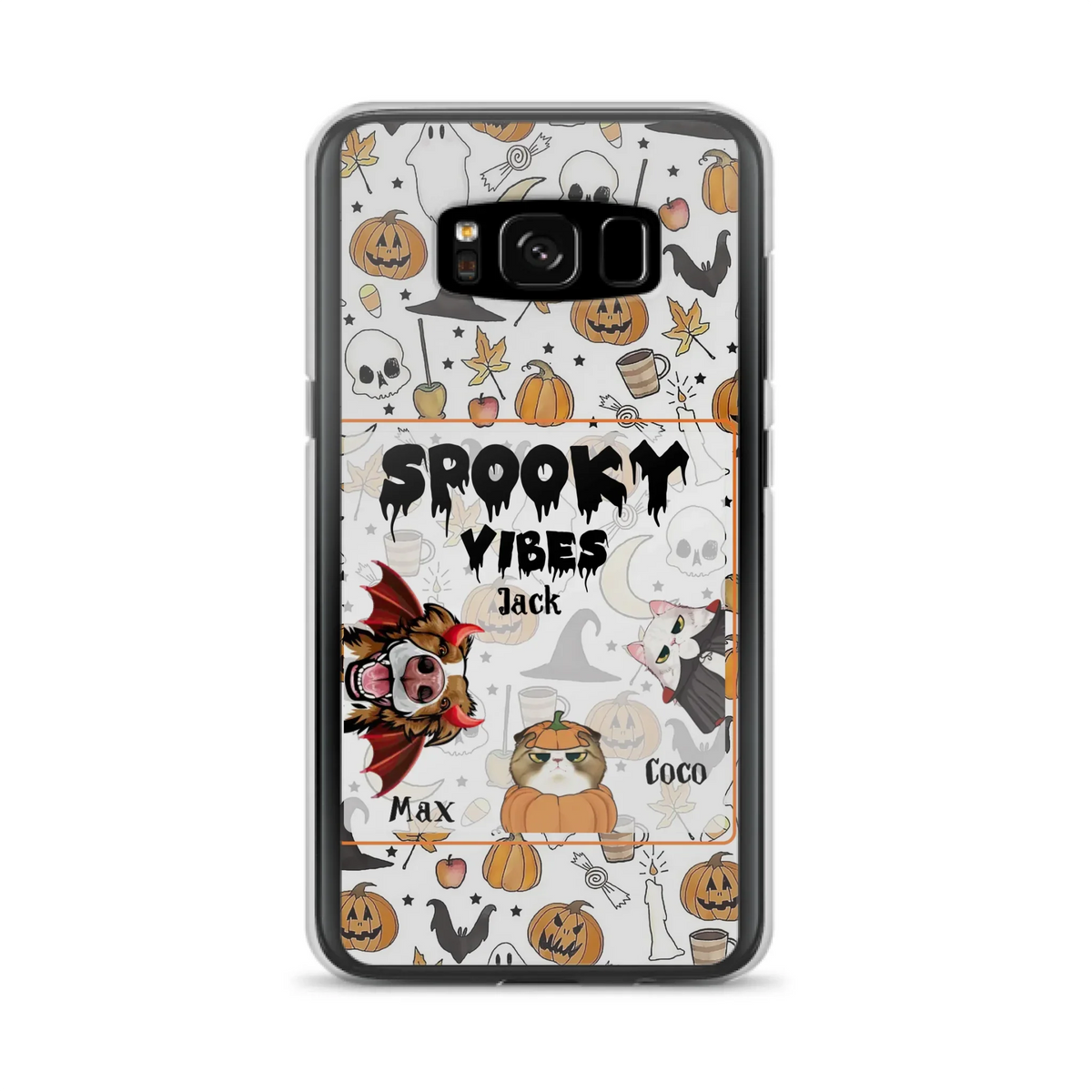 Custom Halloween Pet Phone Case | Up to 3 Pets | iPhone & Samsung