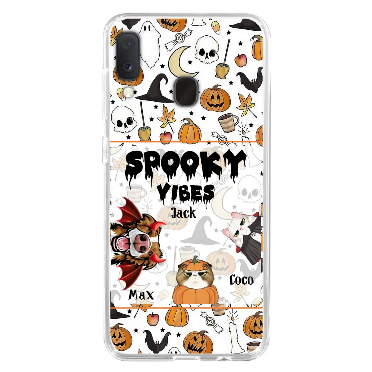 Custom Halloween Pet Phone Case | Up to 3 Pets | iPhone & Samsung