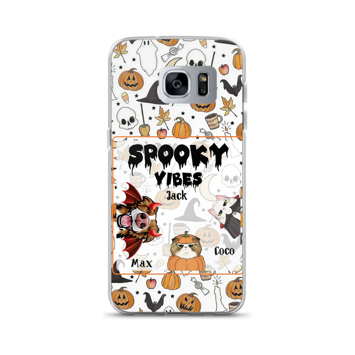 Custom Halloween Pet Phone Case | Up to 3 Pets | iPhone & Samsung