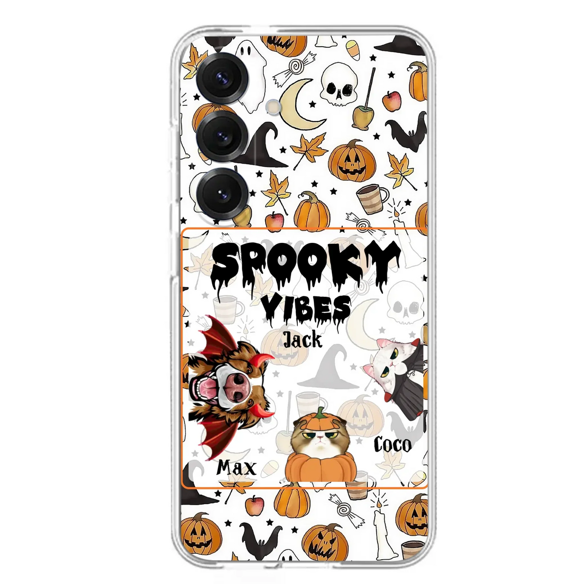 Custom Halloween Pet Phone Case | Up to 3 Pets | iPhone & Samsung