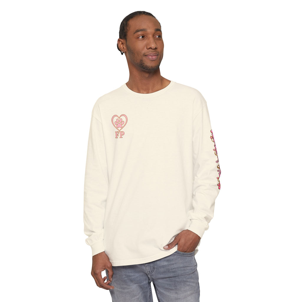 Garment-Dyed Long Sleeve Tee | Flauntly Paws