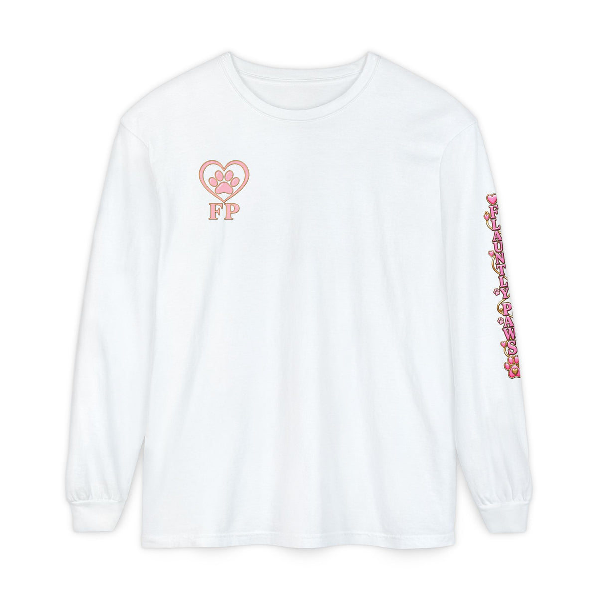 Garment-Dyed Long Sleeve Tee | Flauntly Paws