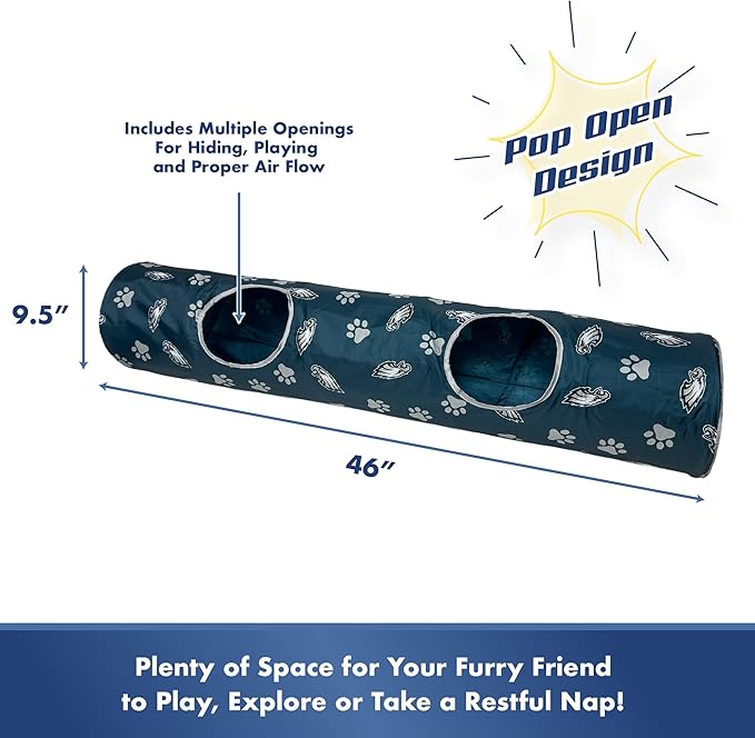 Philadelphia Eagles NFL Cat Tunnel with Catnip Football