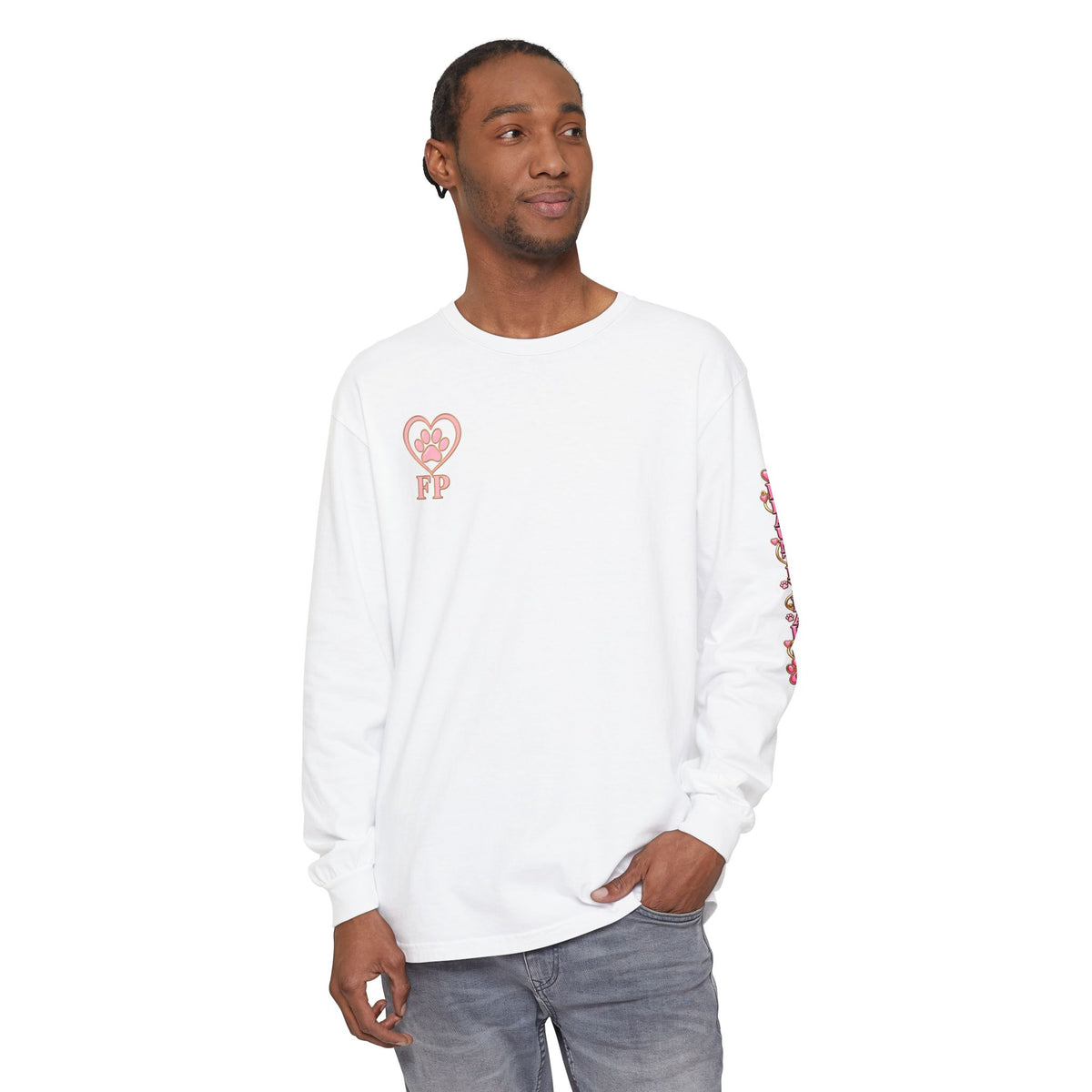 Garment-Dyed Long Sleeve Tee | Flauntly Paws