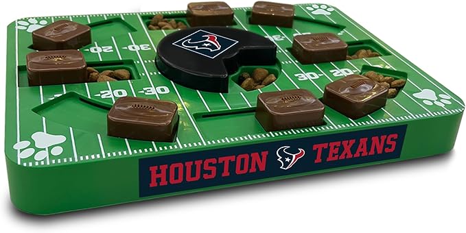 NFL Houston Texans Dog Puzzle Toy — Interactive Slow Feeder & Treat Dispenser