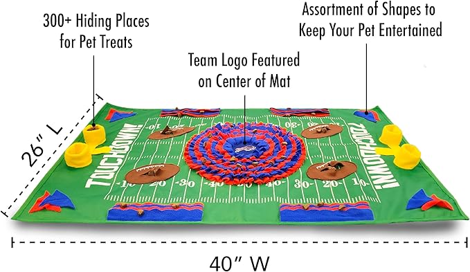 NFL Buffalo Bills Dog Snuffle Mat | Officially Licensed | Slow Feeder Puzzle Toy
