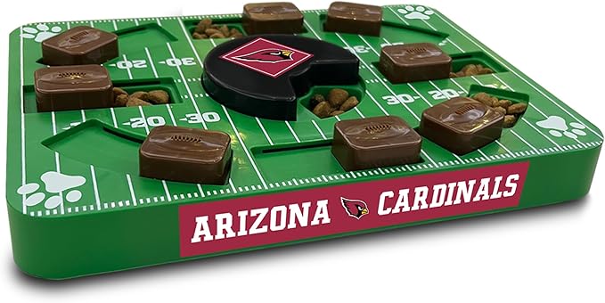 NFL Arizona Cardinals Interactive Puzzle Treat Toy for Dogs