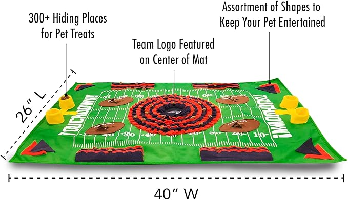 NFL New England Patriots Dog Snuffle Mat | Officially Licensed | Slow Feeder Puzzle Toy