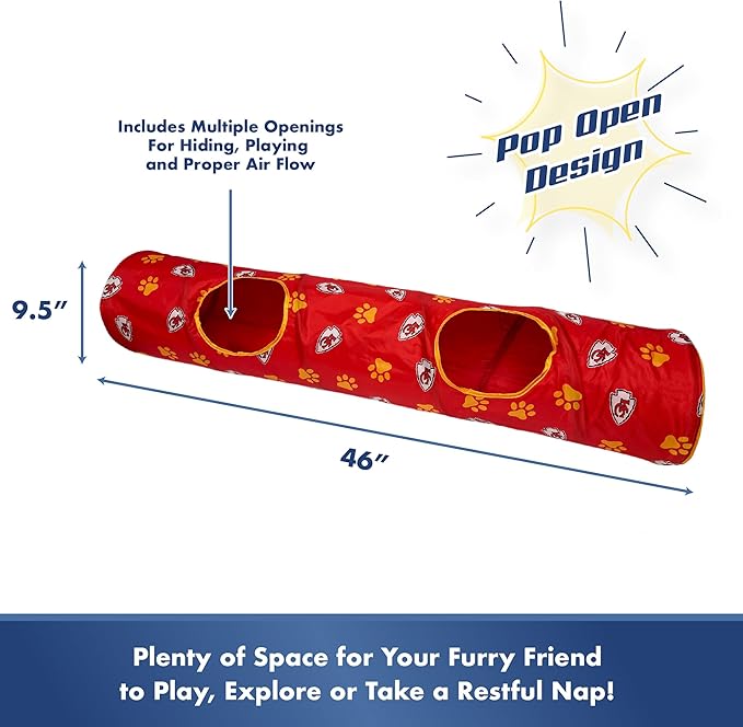 Kansas City Chiefs NFL Cat Tunnel with Catnip Football