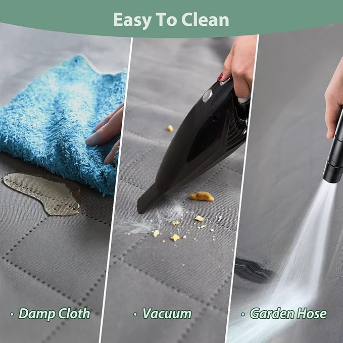 Luxury 3-in-1 Dog Car Seat Cover – Waterproof Hammock, Bench & Trunk Mat (Grey)
