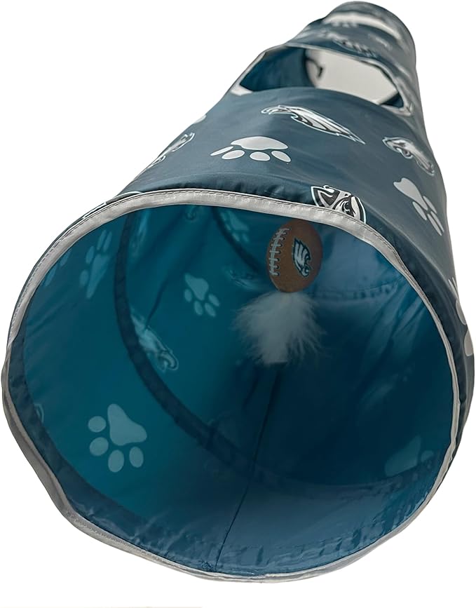 Philadelphia Eagles NFL Cat Tunnel with Catnip Football