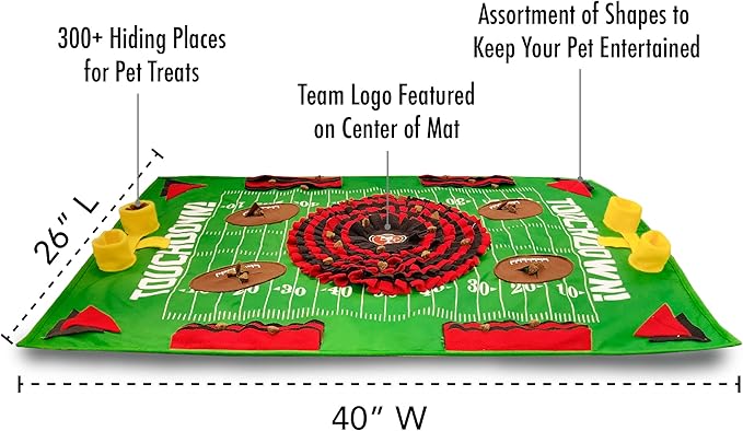 NFL San Francisco 49ers Dog Snuffle Mat | Officially Licensed | Slow Feeder Puzzle Toy