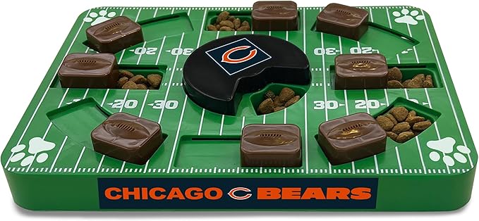 NFL Chicago Bears Interactive Puzzle Treat Toy for Dogs