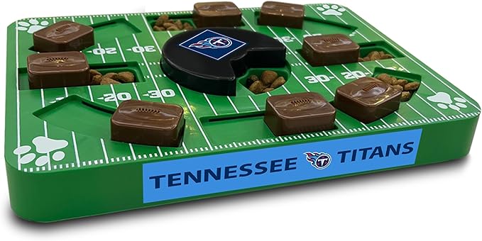 NFL Tennessee Titans Dog Puzzle Treat Toy | Officially Licensed | Interactive IQ Feeder