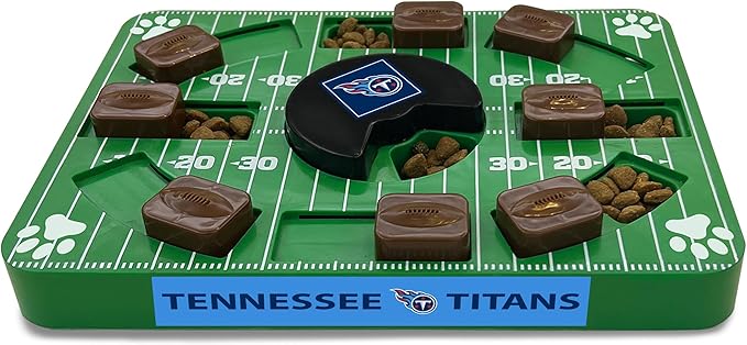 NFL Tennessee Titans Dog Puzzle Treat Toy | Officially Licensed | Interactive IQ Feeder