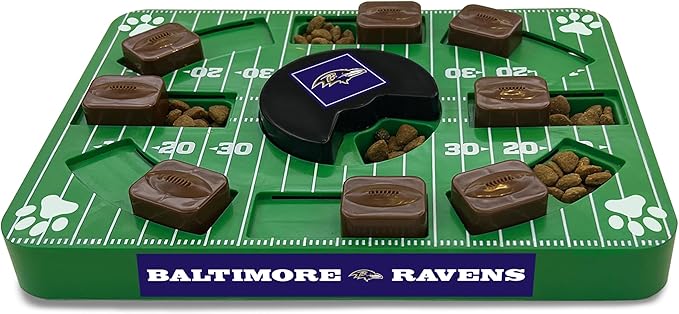 NFL Baltimore Ravens Interactive Puzzle Treat Toy for Dogs