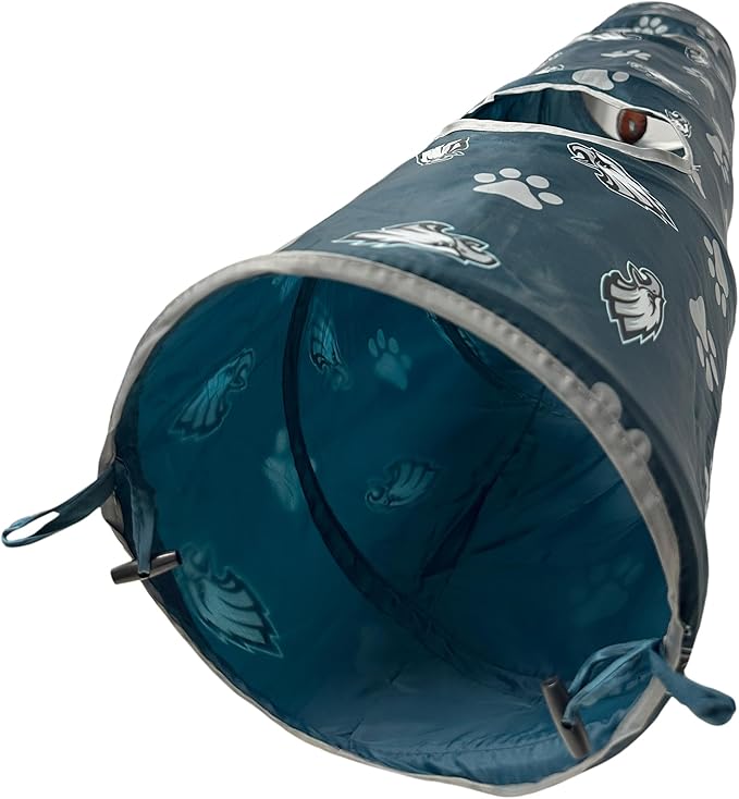 Philadelphia Eagles NFL Cat Tunnel with Catnip Football