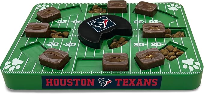 NFL Houston Texans Dog Puzzle Toy — Interactive Slow Feeder & Treat Dispenser