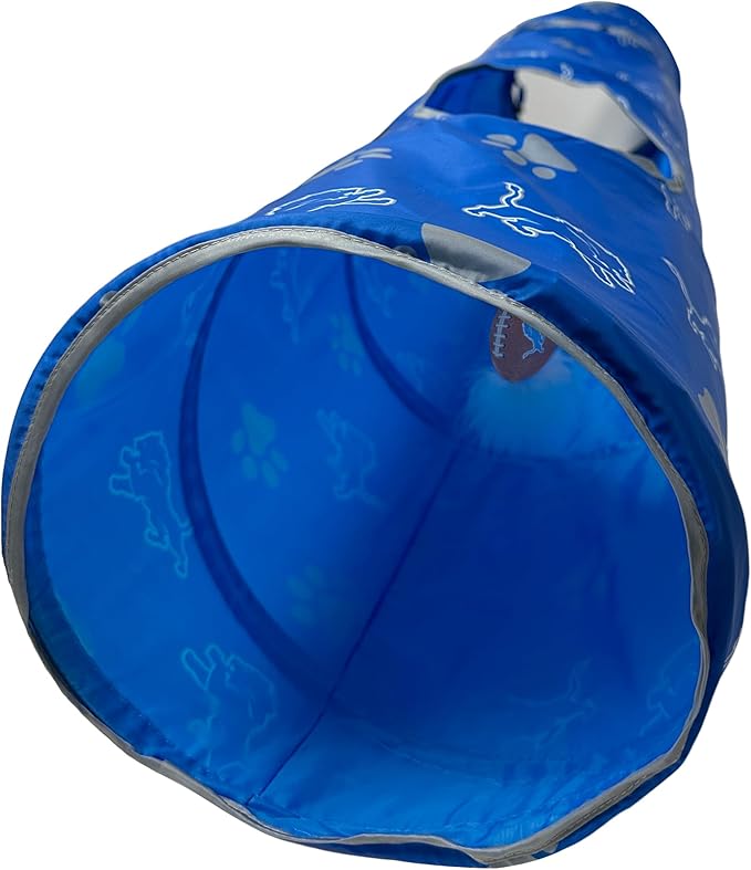 Detroit Lions NFL Cat Tunnel with Catnip Football