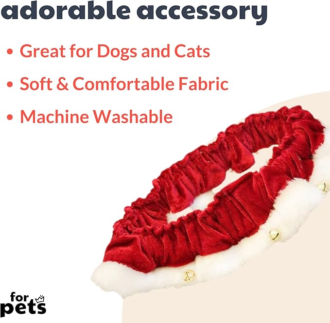 Santa Ruff Pet Scrunchy | Large
