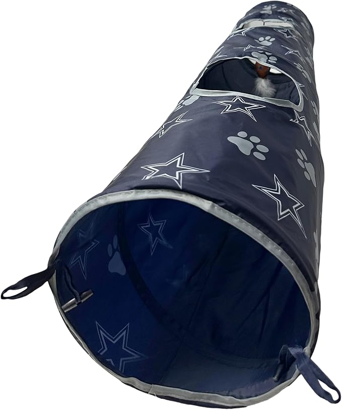 Dallas Cowboys NFL Cat Tunnel with Catnip Football