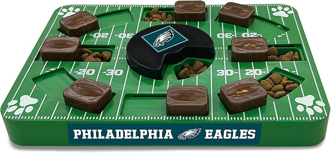 NFL Philadelphia Eagles Dog Puzzle Treat Toy | Officially Licensed | Interactive IQ Feeder