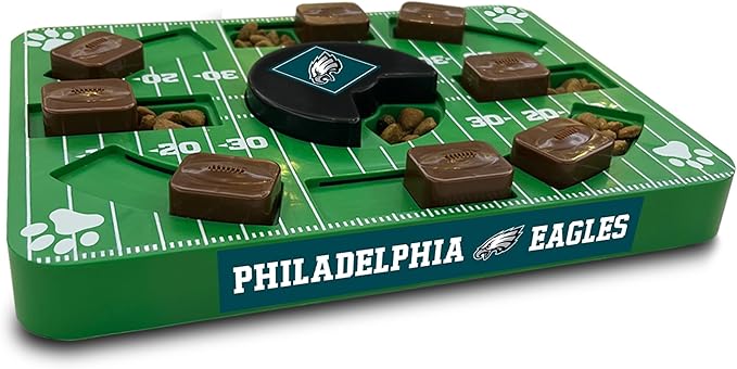 NFL Philadelphia Eagles Dog Puzzle Treat Toy | Officially Licensed | Interactive IQ Feeder