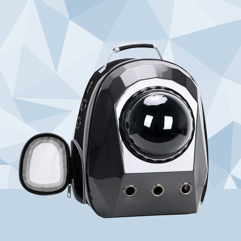 Space Capsule Pet Backpack – Transparent Bubble Carrier for Cats & Dogs