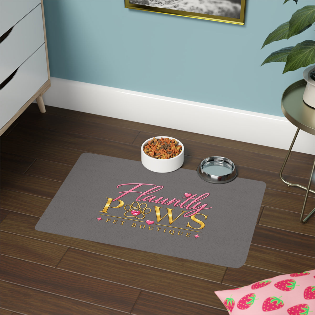 Non-Slip Pet Feeding Mat | Flauntly Paws