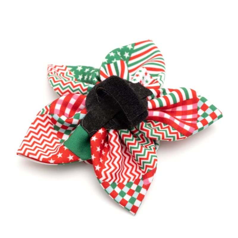 Americana Holiday Flower Pet Collar Attachment