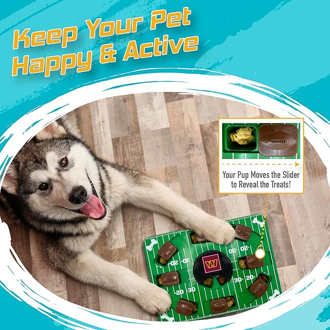 Flauntly Paws NFL Washington Commanders Puzzle Treat Toy