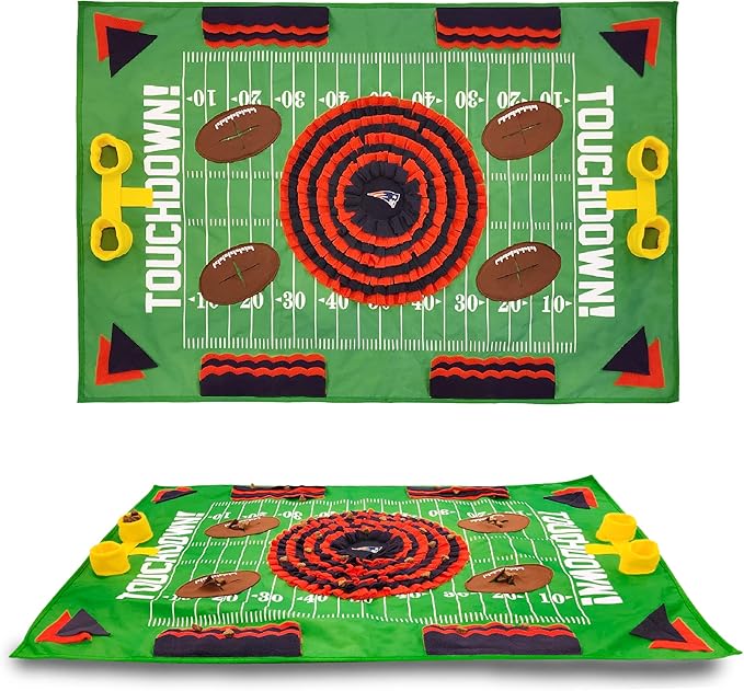 NFL New England Patriots Dog Snuffle Mat | Officially Licensed | Slow Feeder Puzzle Toy