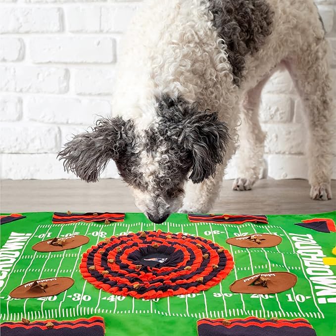NFL New England Patriots Dog Snuffle Mat | Officially Licensed | Slow Feeder Puzzle Toy