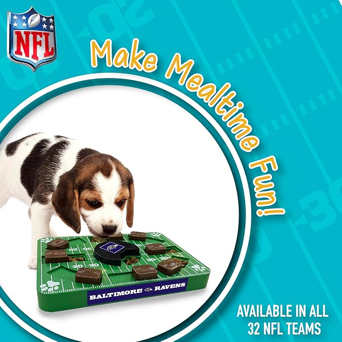 NFL Baltimore Ravens Interactive Puzzle Treat Toy for Dogs
