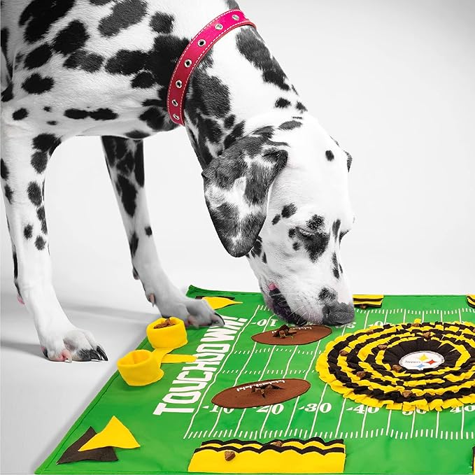NFL Pittsburgh Steelers Dog Snuffle Mat | Officially Licensed | Slow Feeder Puzzle Toy