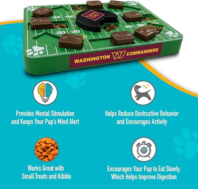 Flauntly Paws NFL Washington Commanders Puzzle Treat Toy
