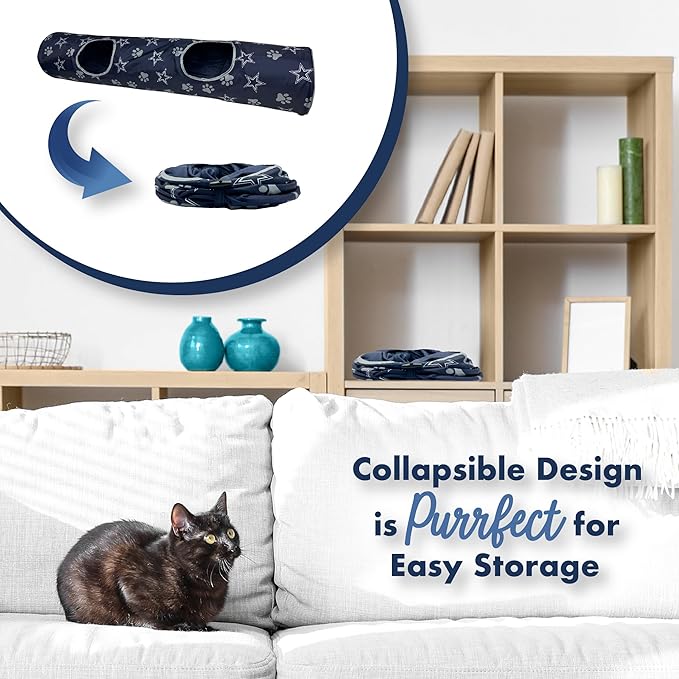 Dallas Cowboys NFL Cat Tunnel with Catnip Football