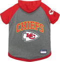 NFL Kansas City Chiefs Dog Hoodie Tee — Officially Licensed Pet Sweatshirt (S, M, L)