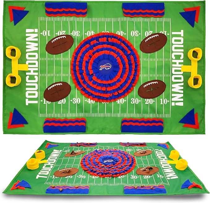 NFL Buffalo Bills Dog Snuffle Mat | Officially Licensed | Slow Feeder Puzzle Toy