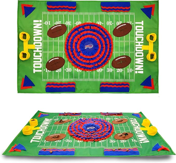 NFL Buffalo Bills Dog Snuffle Mat | Officially Licensed | Slow Feeder Puzzle Toy