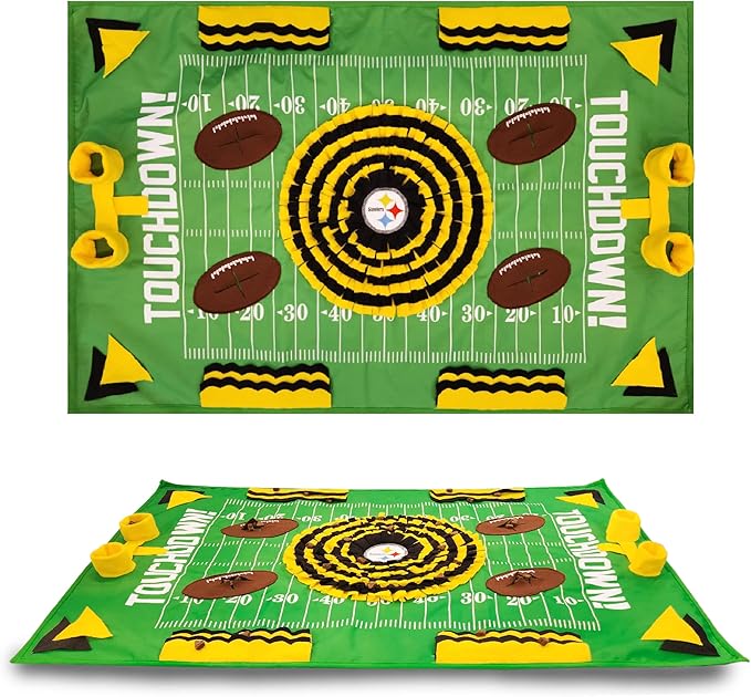 NFL Pittsburgh Steelers Dog Snuffle Mat | Officially Licensed | Slow Feeder Puzzle Toy
