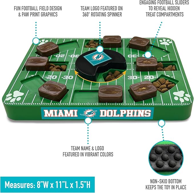 Miami Dolphins NFL Puzzle Treat Toy