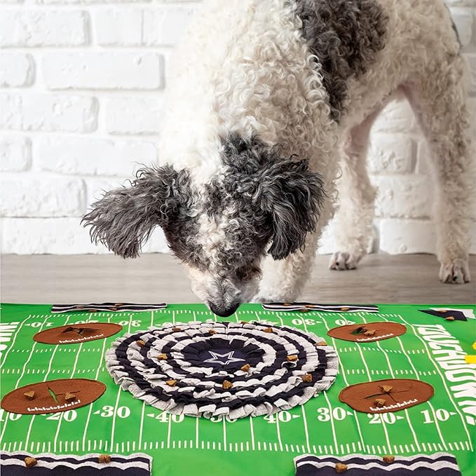 NFL Dallas Cowboys Dog Snuffle Mat | Officially Licensed | Slow Feeder Puzzle Toy
