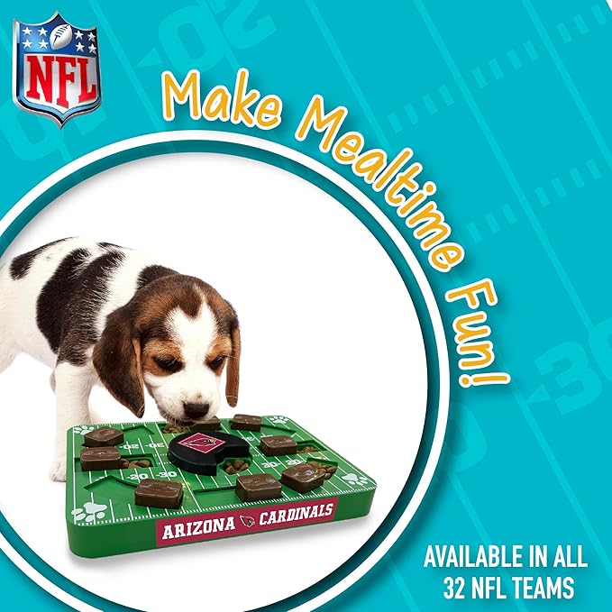 NFL Arizona Cardinals Interactive Puzzle Treat Toy for Dogs